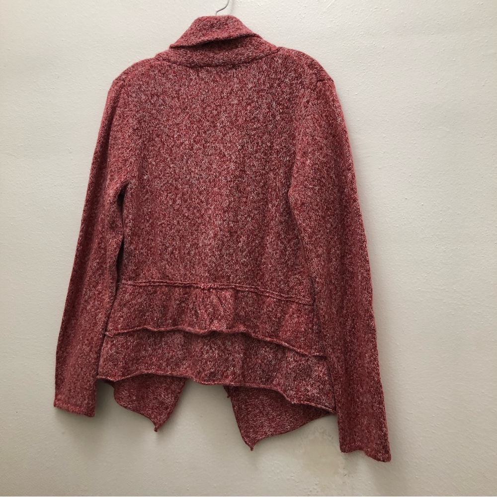 Fever Shawl-Collar Snap Closure Lightweight Jacket Women's Size L Rose Pink/Tan - Picture 2 of 8
